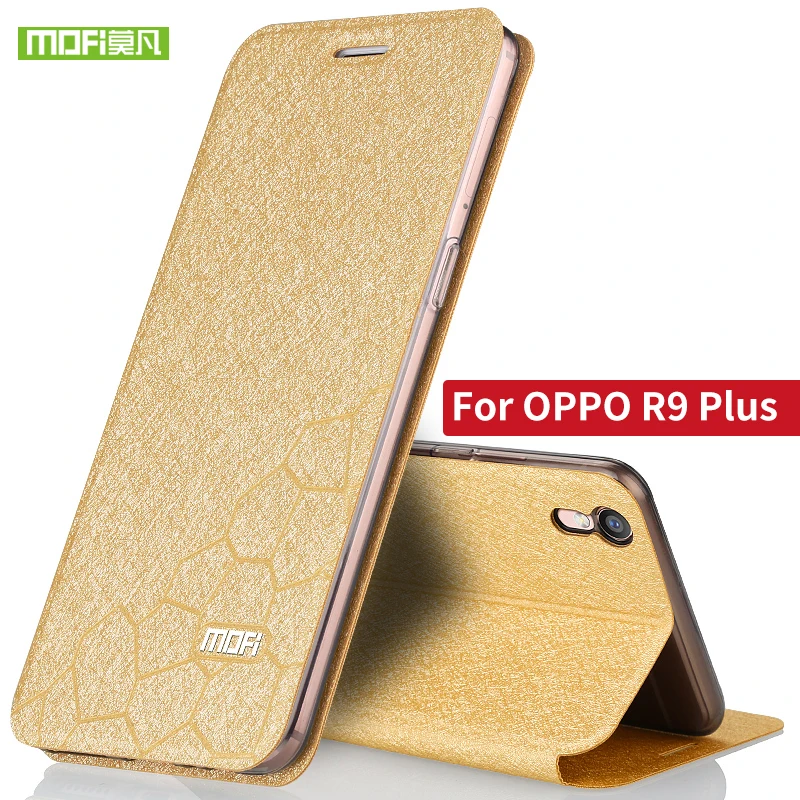 OPPO R9 плюс Чехол Флип оригинальный защитный Mofi чехол для R9Plus 6.0 OppoR9 Чехол|case for oppo|case