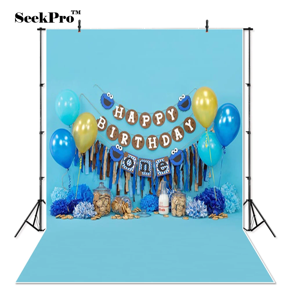 Тонкие виниловые воздушные шары печенье день рождения Фото фоны печатные фотостудия indoor professional фотографические фоны