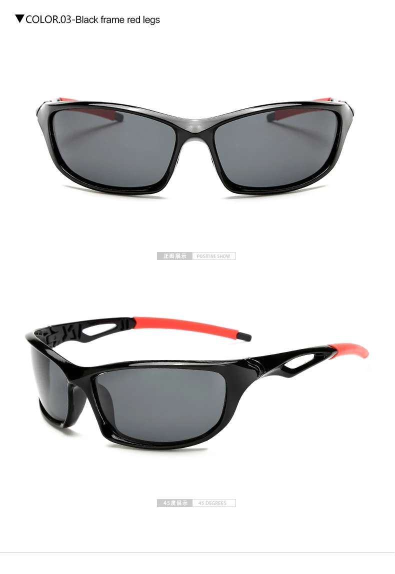 Мужские солнцезащитные очки для вождения, поляризационные, брендовые, спортивные, для катания на лодках, для вождения, очки, снижают блики, 1003 WarBLade