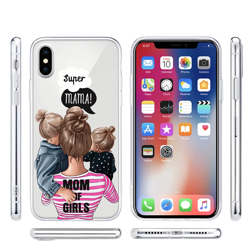 Прозрачный чехол накладка для Apple iPhone 7 8 Plus 6 6s 11 Pro XS Max X XR мягкий телефона из ТПУ