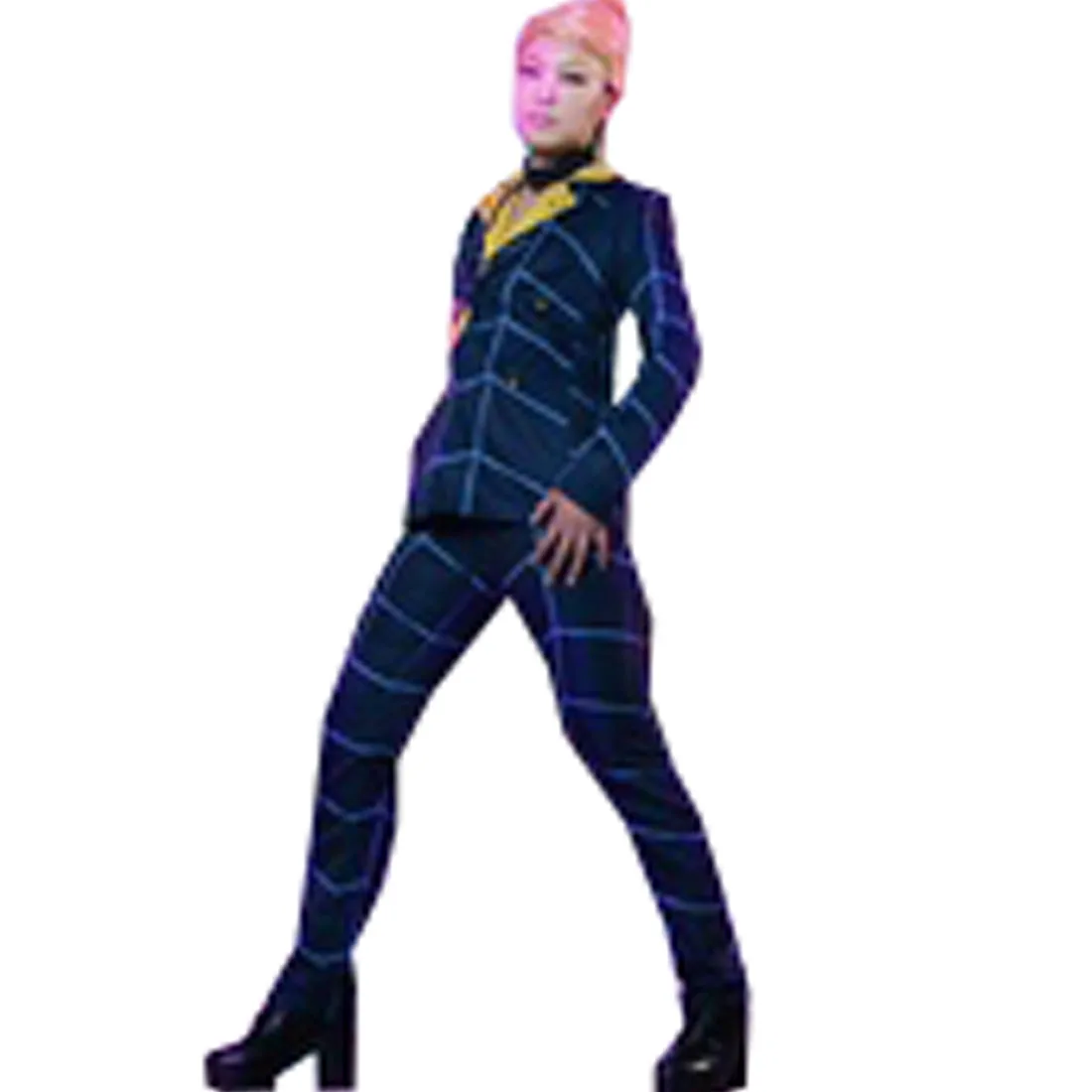 2019 Part5 костюм венто золотистого просато Косплей Костюм Хэллоуин униформа