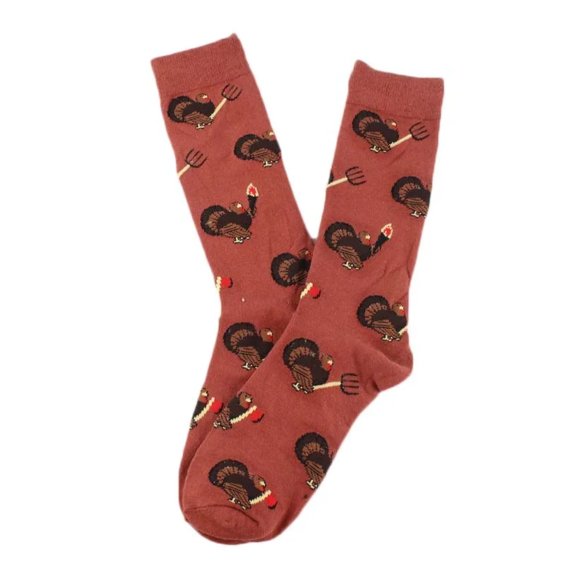 В Стиле Хип-хоп креативные забавные носки с рисунками счастье хлопок, мужские носки Skarpetki Harajuku, свадебные claetines Hombre Divertidos - Цвет: 19