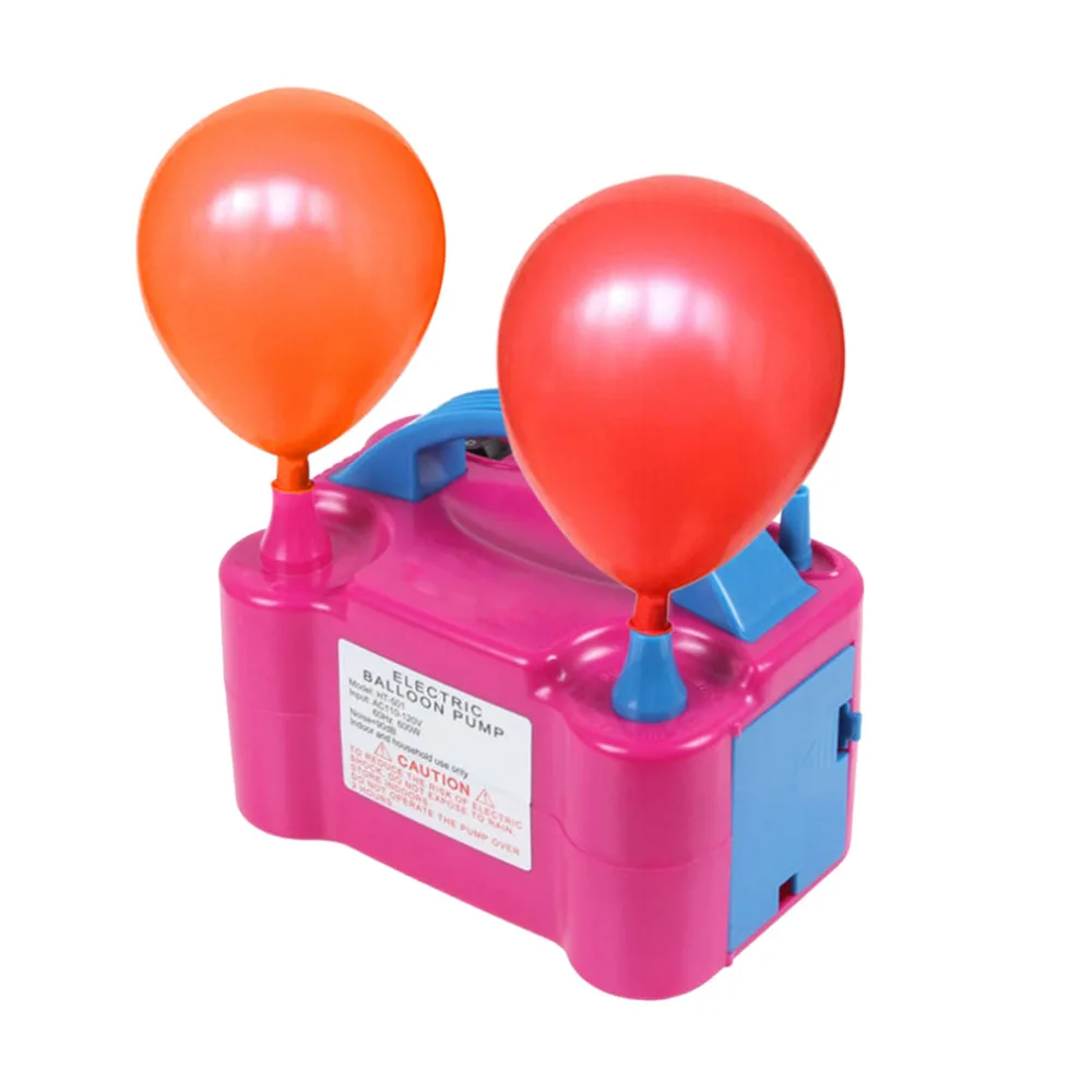 

Portable Electric Balloon Inflator Pump Eu Plug Double Hole Nozzle Air Compressor Inflatable Electric Balloon Pump Air Blower