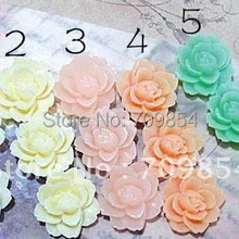 50 шт./лот 18*45 мм кабошон из смолы с цветком для кулон в виде блюдца 5 видов цветов телефон украшения фурнитура