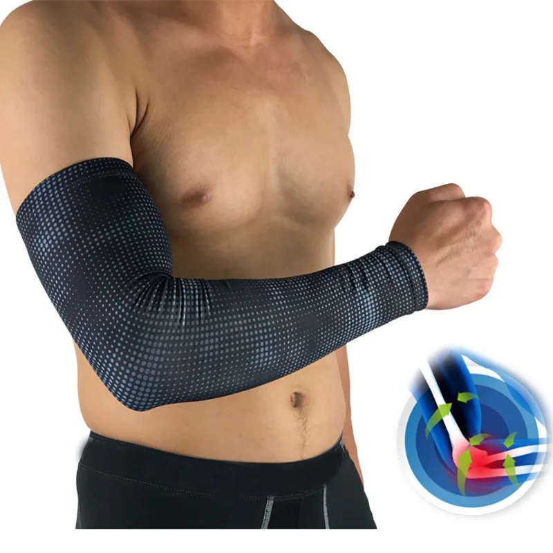 

Men Cycling Sun Protection Cuff Cover Printed Dot Arm Sleeve Running Bicycle UV Protective Arm Sleeve Sport Warmers Sleeves