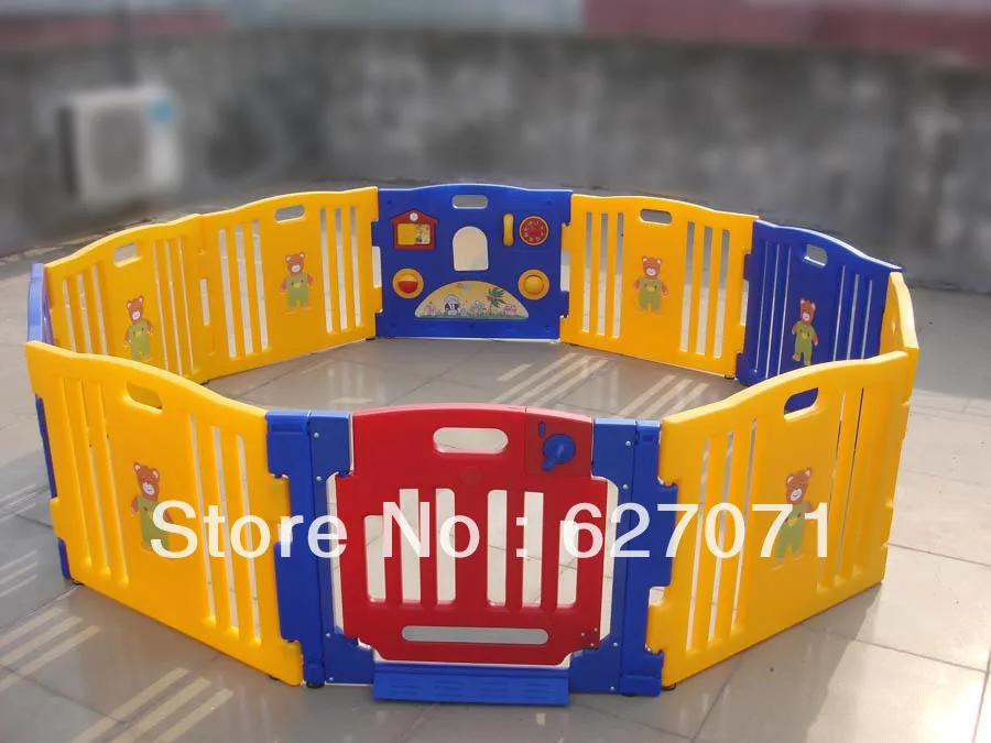 Fast shipping 6+2 Baby Plastic Playpen,baby game fence, safety fence
