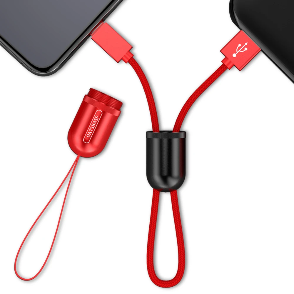 

Oatsbasf For IPhone Short USB Cable For IPhone XS Max X 8 7 6 6s 5 SE Plus Retractable Charging Cord For iPad Air