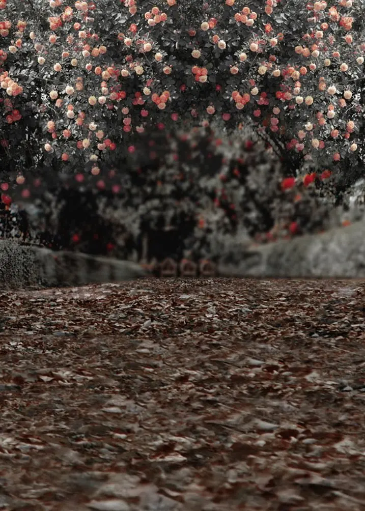 

Flowers Tree Photography Backdrops Photo Props Studio Background 5x7ft