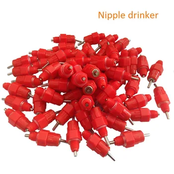 

39PCS Poultry Chicken Nipple Drinker Automatic Waters Spring Type Drinking Fountain Mouth Water Poultry Farming Equipment