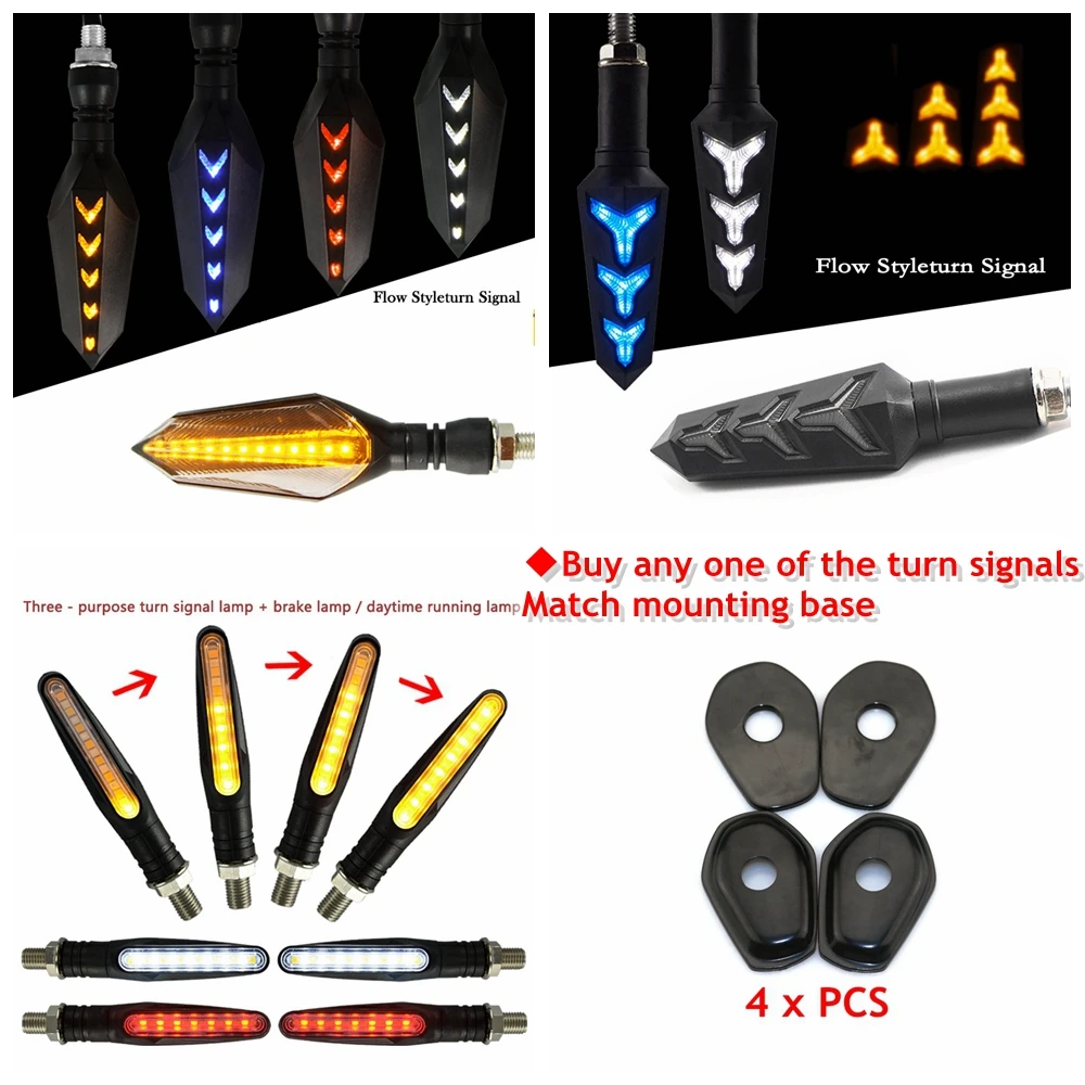 

Motorcycle Refit Turn Signals Light Tail Flasher LED Dynamic turn signal For SUZUKI GSXR600 GSXR750 GSXR1000 SV400 SV650S