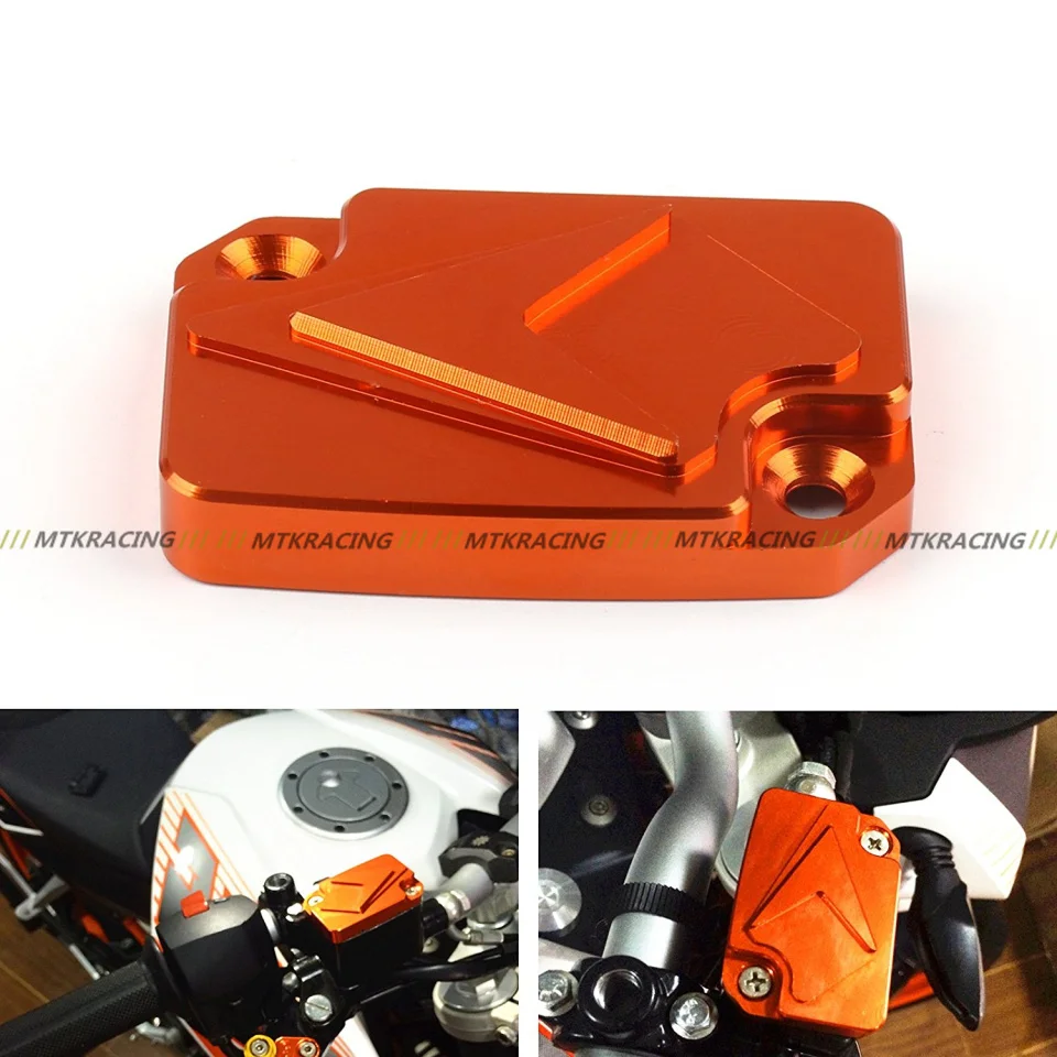 

MTKRACING Motorcycle Accessaries CNC Aluminum Front Brake Fluid Reservoir Cover Cap For Dirt bike KTM DUKE 125 200 390