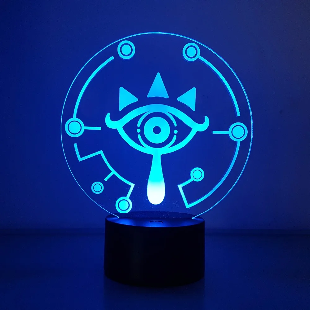 

The Legend of Zelda Visual Illusion LED 3D Breath of the Wild Nightlight 7 Color Changing USB Link Action Figure Anime Game Toy