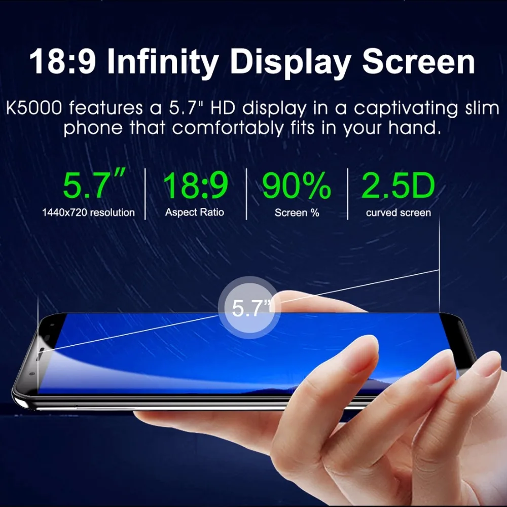 Oukitel K5000 мобильного телефона 5 7 &quot ВЫСОКАЯ ЧЁТКОСТЬ Full Дисплей MTK6750 Octa Core Android 0 4 Гб