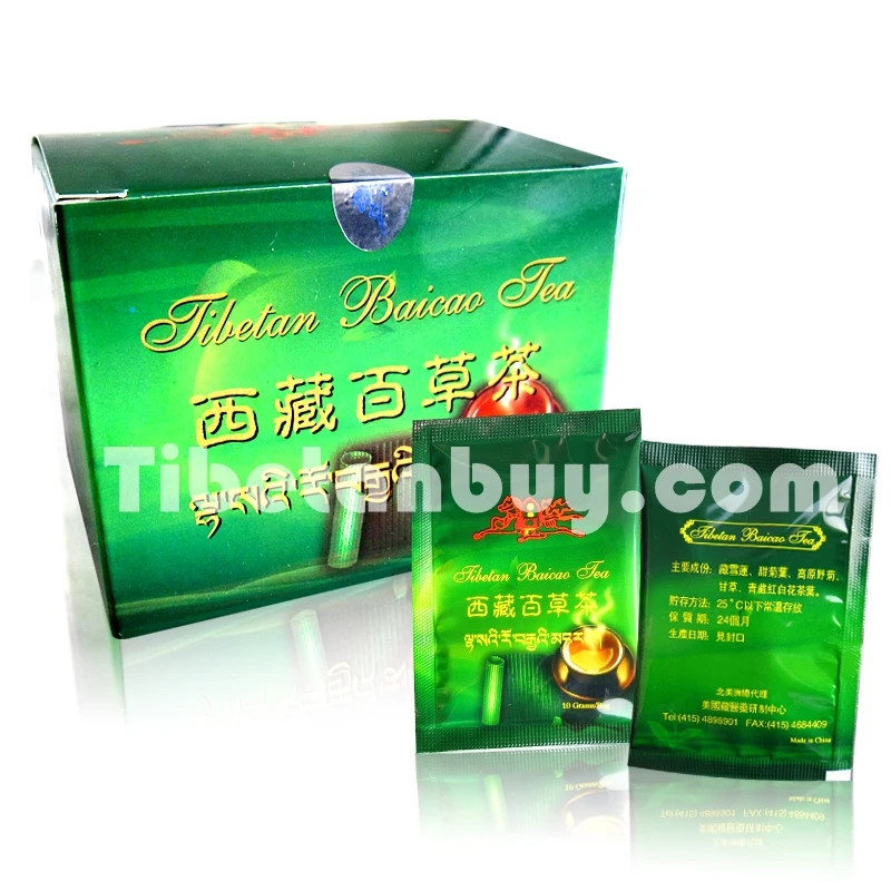 Genuine Original Tibetan Baicao Tea Old Version 10 Bags/Boxin Feminine