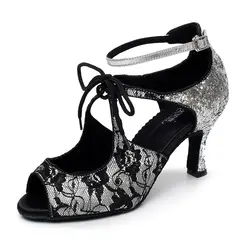 Женские бальные Туфли для латинских танцев Высокий Каблук 7,5 см женские Samba Танго современный Обувь для танцев кизомба Бачата Обувь для