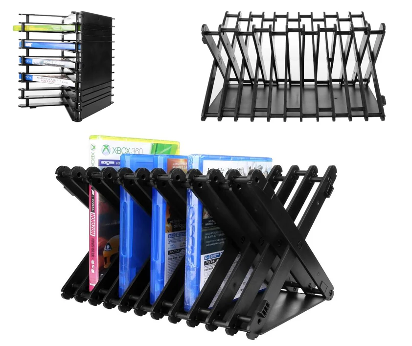 Multifunctional Storage Stand Kit Portable Game Disk CD Holder Support