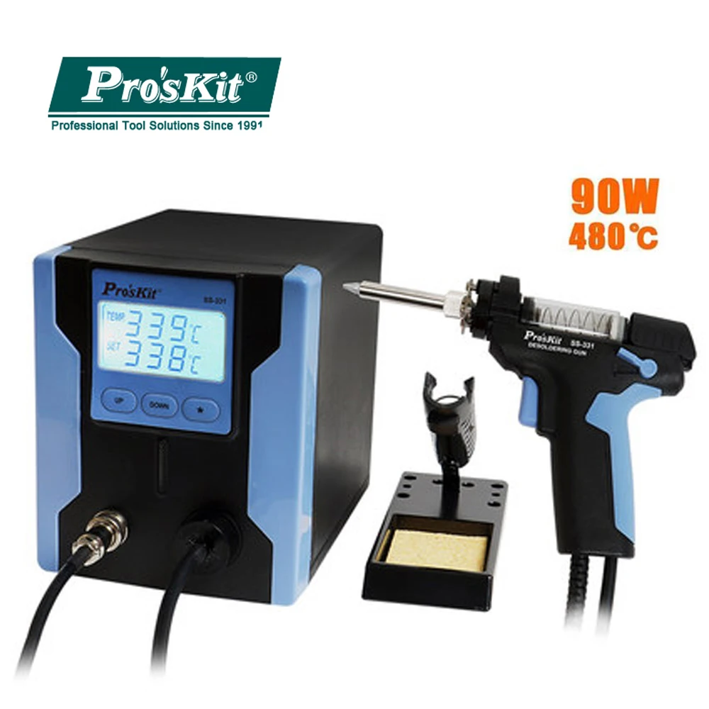 

100% Original Pro'sKit SS-331H Electric Gun Anti-static High Power Strong Suction For Mobile Phone Motherboard Of PC Repair