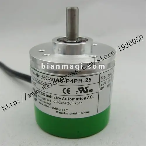 

Elco ELCO spot EC40A6-P4PR-25 rotary encoder 25P / R pulse solid shaft 6mm