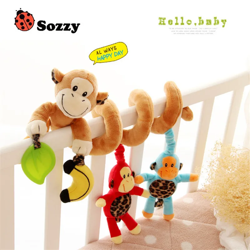 Sozzy 1 шт. музыкальная многофункциональная автомобильная кровать подвесная кровать детские игрушки с колокольчиком развивающие игрушки Погремушки для детей