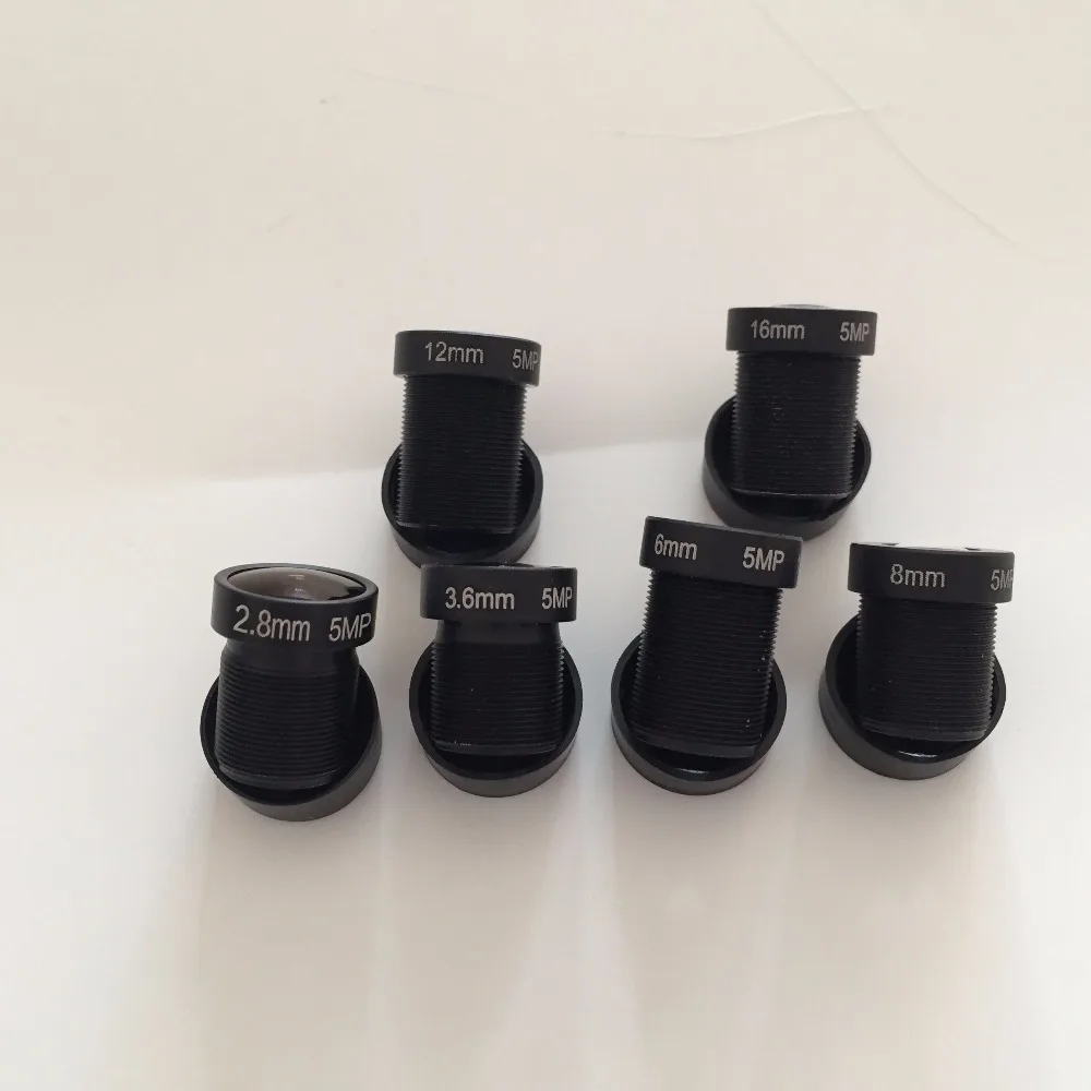  HD 1080P 5.0MP Monofocal CCTV Monofocal Board Mount M12 / MTV Lens Set for Distance (set of 6) - 32862297857
