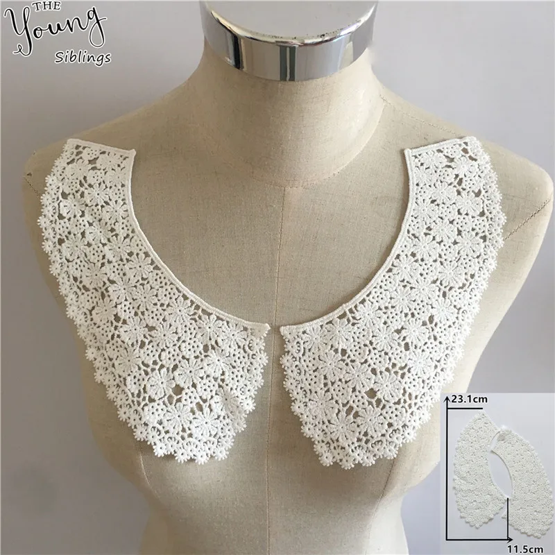 

Hollow out Embroidery Lace collar Applique DIY Sewing Neckline Fabric Clothing Accessories Craft supplies Scrapbooking YL1713