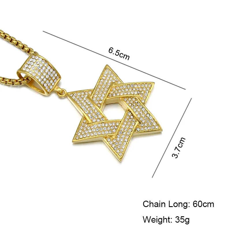 Хип хоп микро проложить Полный Стразы нержавеющая сталь Iced Out Bling Magen Звезда
