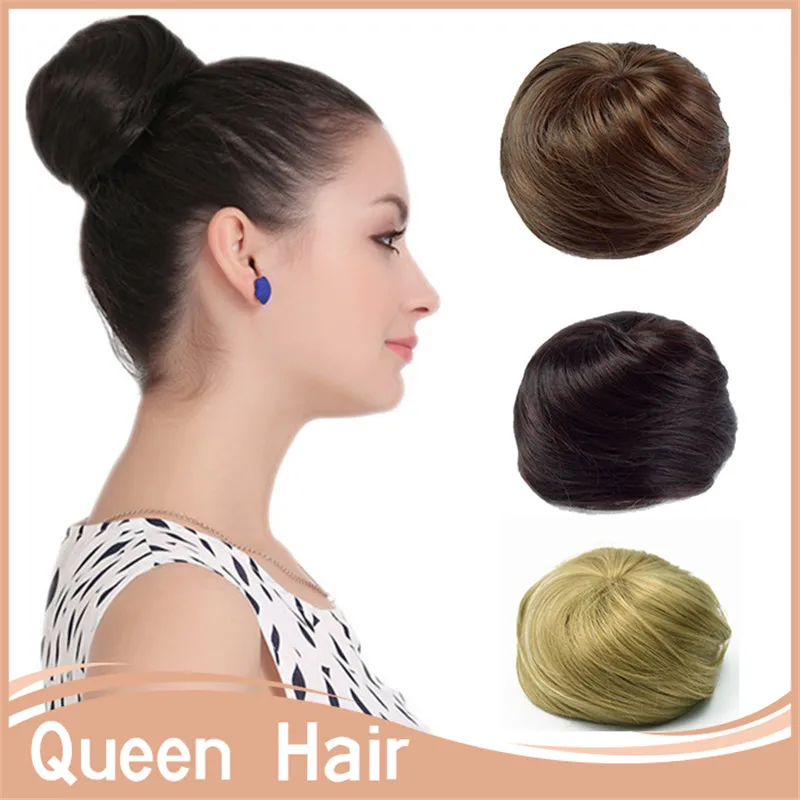 

Drawstring Chignon Hair Rope Hair Bun Updos Extension Donut Roller Chignons Clip-in Bun Synthetic Hairpiece Hair Accessories