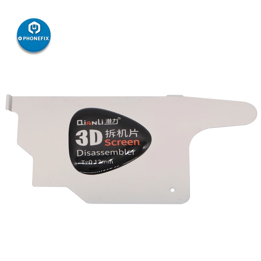 

PHONEFIX 3D Disassembler 0.12MM Qianli 3D Ultra Thin Stainless Steel Pry Blade Disassemble Card for iPhone Smartphone Tablet PC