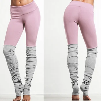 

Professinal Yoga Pants Patchwork Fitness Skinny Running Tights Breathable High Waist Sport Jogging Workout Stretch Trousers
