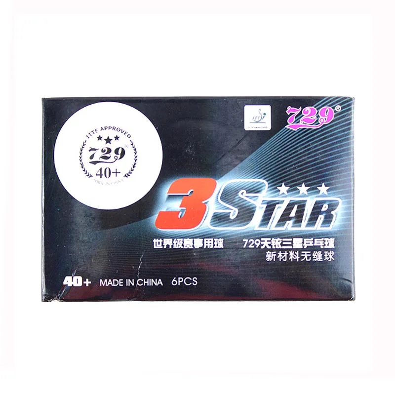 729 Дружба 3-Star бесшовные seamed 40+ Пластиковые Мячи для настольного тенниса материал ITTF одобренный Поли мячи для пинг-понга