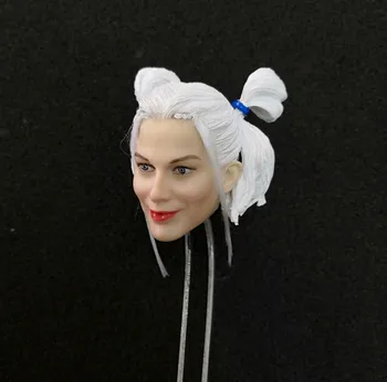 

1/6 Harley Quinn Female Joker Special Head with White Hair for 12''Action Figures Bodies