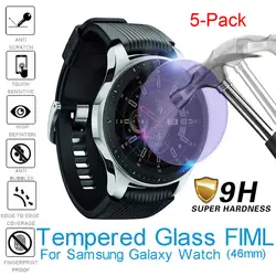 5 шт. защитное стекло на samsung Galaxy Watch 46 мм анти-синий свет Закаленное стекло Защитная пленка для полного покрытия 9 H