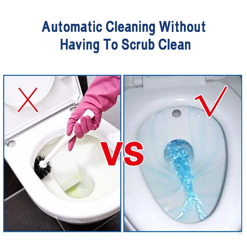 Toilet Cleaner Magic Automatic Flush Toilet Cleaner Helper Blue Bubble Toilet Deodorizes Bathroom Restroom Cleaner Deodorizer