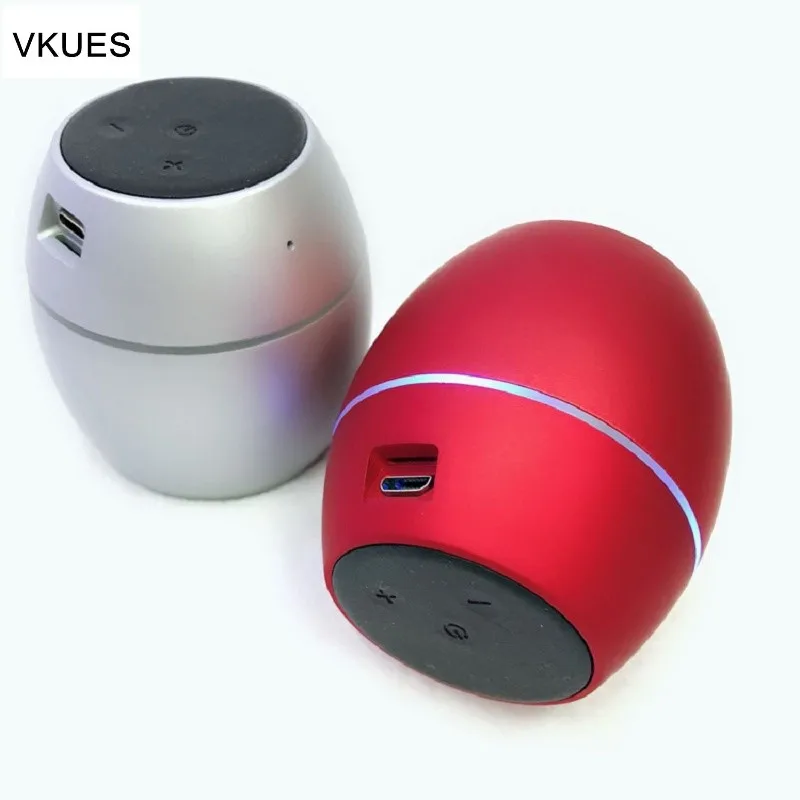 

C2 mini portable bluetooth speaker srereo bass led light wireless subwoofer support 1+1 tws connection TF card music player