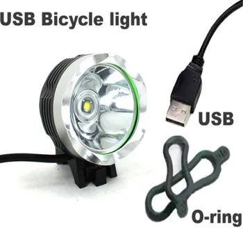 

WasaFire USB Rechargeable Bicycle light XM-L T6 2000lm 5V USB LED Bike Light 3 Modes Cycling bike light headlamp frontlights