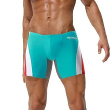 Сексуальные мужские плавательные трусы Seobean длинный купальник Мужские плавки мужские шорты для серфинга лыжное белье для мужчин бордшорты