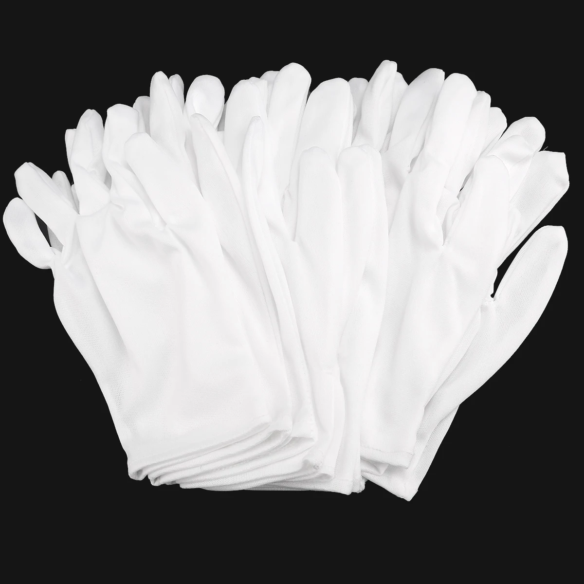 MUSEYA 8pairs/set Lightweight Nylon Protective Glove Film Handling