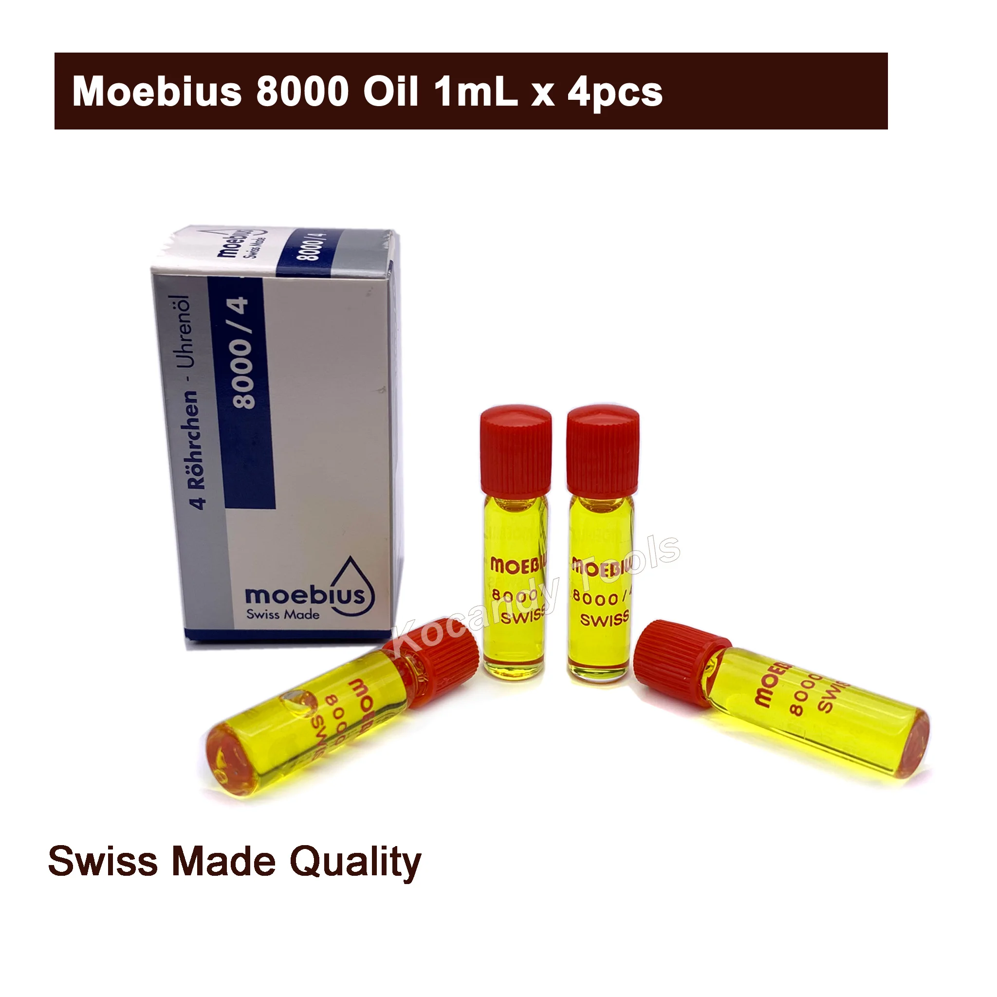 Moebius 8000 Oil 1mL x 4pcs Special Watch Quartz Oil Professional Oil