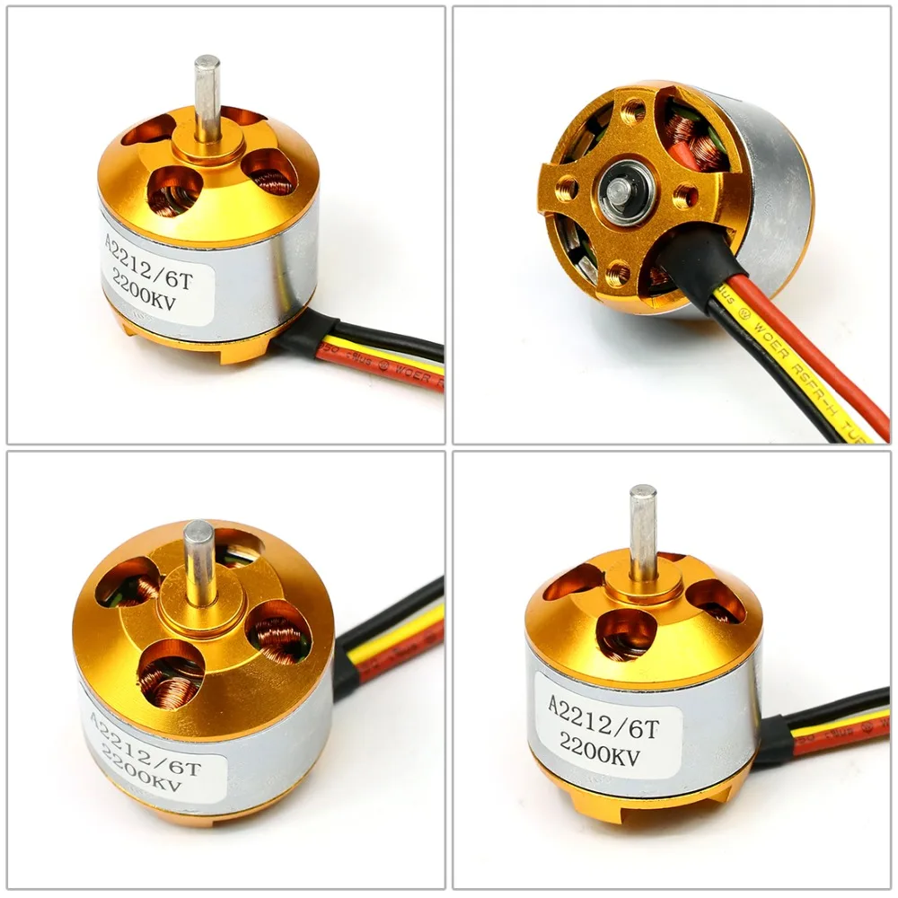 F02048 A 2212 A2212 2200KV бесщеточный мотор с внешним ротором 6T для радиоуправляемого