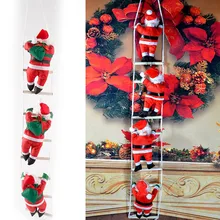 

Christmas Decorations For Home Santa Claus Ladder Christmas Tree Pendant Hanging Doll Toy Xmas New Year Kids Gift Party Supplies
