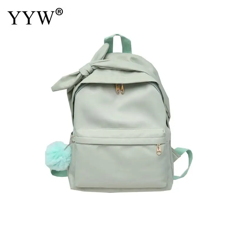 

Large Capacity Nylon Backpack Female Soft Surface Waterproof Bookbag Young Girl Casual Jelly Color Backpacks Women Shoulder Bag