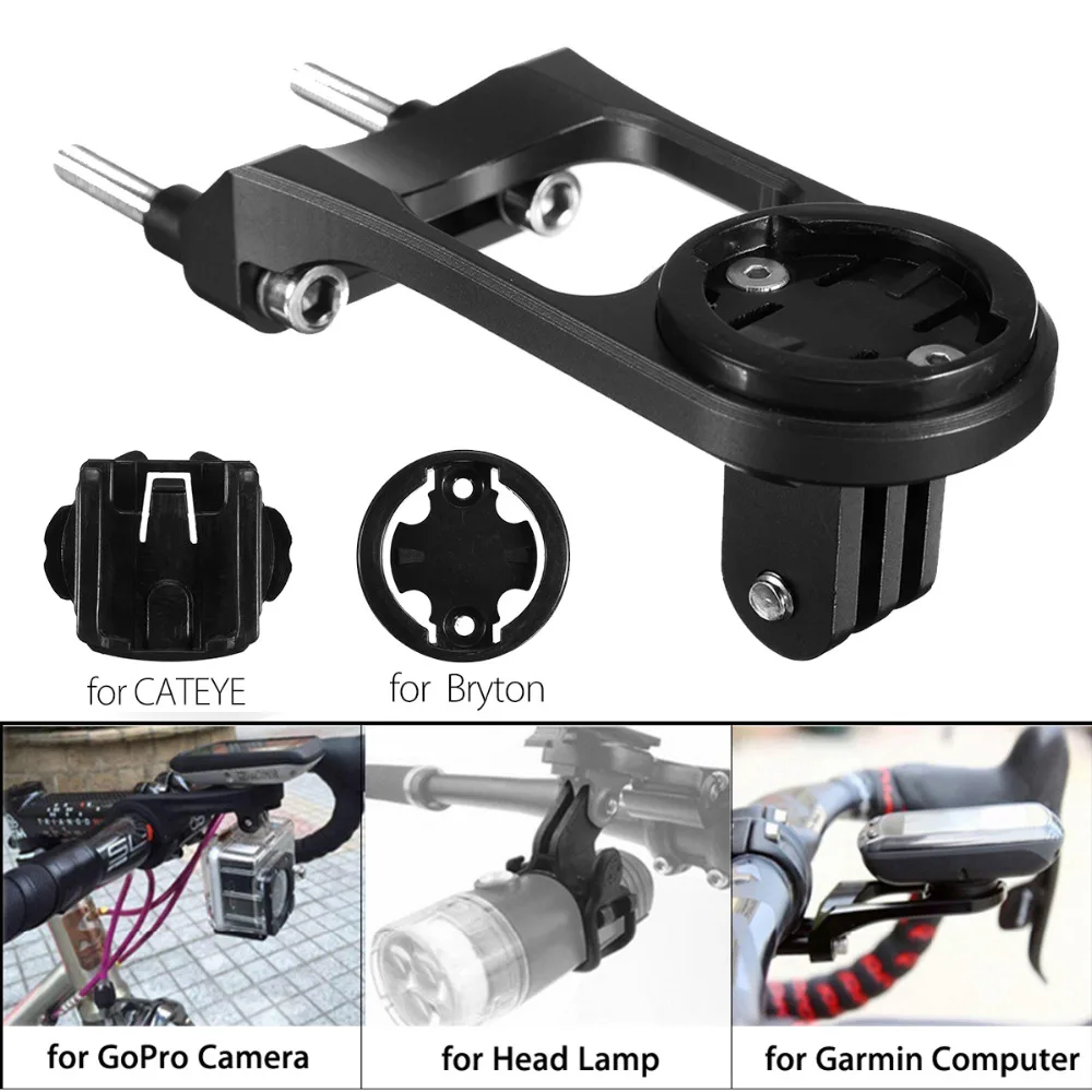 

Out-front Bicycle Computer Mount Holder Stem Extension With Gopro Camera Adapter For GARMIN Bryton CATEYE Stopwatch Holder