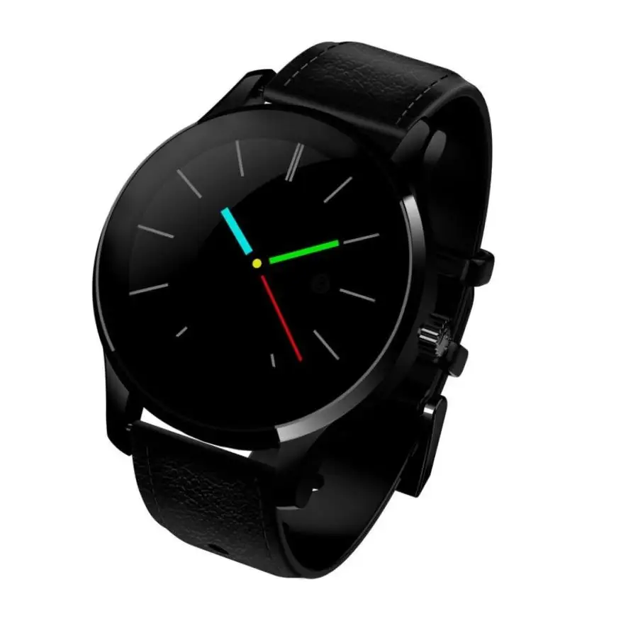 

MTK2502C Chip Fitness Activity Tracker Heart Rate Monitor Blood Pressure Bluetooth Wristwatch Leather Smart Watch 23 Apr 16