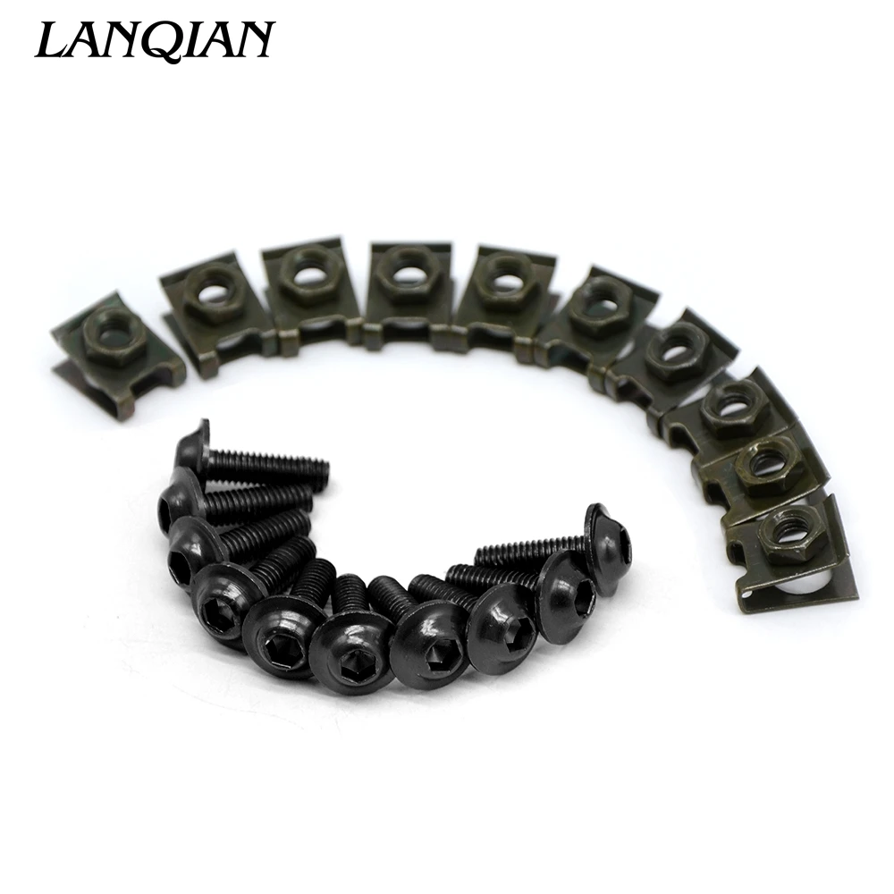 

10 pieces 6mm motorbike screwse body fairing For Yamaha XT1200 Super Tenere/ES XT660 R/X/Z Tenere