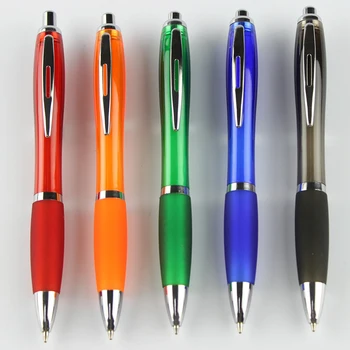 

[because]12pcs/lot Cheap Simple Cheapest Advertising Customized logo Promotional Plastic Ballpoint Ball Pen