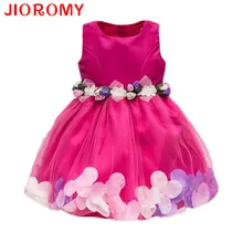 New Fashion Sequin Flower Dress Party Birthday Wedding Princess Toddler Baby Girls Clothes Children Kids Lycra Dresses