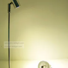 Светодиодный дисплей стоят внимания в серебристый/черный алюминиевый украшения Кабинета светодиодные фонари теплый/день/холодный белый 110-265 В кабинета