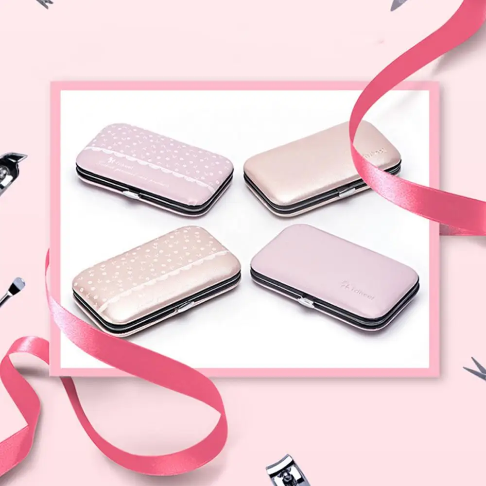 7 в 1 профессиональный маникюрный набор из углеродистой стали, кусачки для маникюра, плоскогубцы для пальцев, пинцет, триммер для педикюра, набор для ухода за ушами