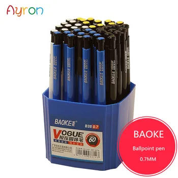 

Ayron 60 Pcs/ Box pressing ballpoint pen stationery items office school supplies Exam ball pen school office supplies