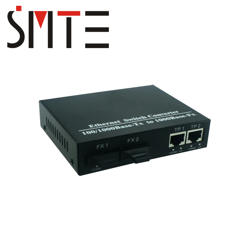 2 SFP 2 RJ45 портов волоконно-оптических Media Converter волокна конвертер 25 км SC 10/100/1000 м одиночный режим дуплекс волокно